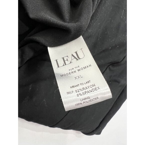 LEAU Vacanza Drape Gown in Black - Picture 4 of 6